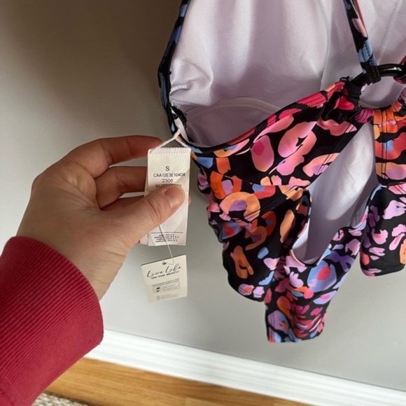 Cupshe Pink Leopard Print Onepiece Swimsuit Summer Swimming Outdoor - Picture 4 of 6